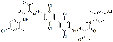 CAS#: 14359-20-7， 2,2'-[(2,2',5,5'-Tetrachloro[1,1'-Biphenyl]-4,4'-Diyl)Bis(Azo)]Bis[N-(4-Chloro-O-Tolyl)-3-Oxobutyramide]