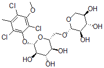 CAS#: 143601-11-0， (2S,3R,4S,5S,6R)-2-(2,4,6-Trichloro-3-Methoxy-5-Methylphenoxy)-6-[[(2S,3R,4S,5R)-3,4,5-Trihydroxyoxan-2-Yl]Oxymethyl]Oxane-3,4,5-Triol