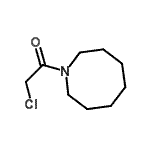 structure of CAS# 14368-26-4, 1-(1-Azocanyl)-2-Chloroethanone;azocine, 1-(chloroacetyl)octahydro-;MFCD08444121