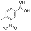 structure of CAS# 143697-03-4, B-(4-Methyl-2-Nitrophenyl)-Boronic Acid;(4-METHYL-2-NITRO)BENZENEBORONIC ACID;(4-METHYL-2-NITROPHENYL)BORONIC ACID
