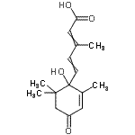 CAS#: 14375-39-4， 5-(1-Hydroxy-2,6,6-Trimethyl-4-Oxo-2-Cyclohexen-1-Yl)-3-Methyl-2,4-Pentadienoic Acid