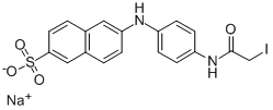 CAS#: 143756-46-1， 6-[[4-[(2-Iodoacetyl)Amino]Phenyl]Amino]-2-Naphthalenesulfonic Acid Sodium Salt (1:1)