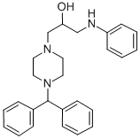 CAS#: 143759-58-4， 1-[4-[Di(Phenyl)Methyl]Piperazin-1-Yl]-3-(Phenylamino)Propan-2-Ol