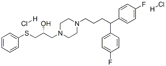 CAS#: 143759-74-4， (2R)-1-[4-[4,4-Bis(4-Fluorophenyl)Butyl]Piperazin-1-Yl]-3-Phenylsulfanylpropan-2-Ol Dihydrochloride