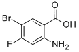 structure of CAS# 143945-65-7, 2-Amino-5-Bromo-4-FluoroBenzoic Acid;2-Amino-5-Bromo-4-Fluorobenzoicacid