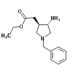 CAS#: 144017-84-5， Ethyl [(3R,4S)-4-Amino-1-Benzyl-3-Pyrrolidinyl]Acetate