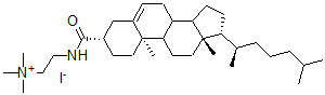 CAS#: 144108-31-6， 2-[[(3S,10R,13R,17R)-10,13-Dimethyl-17-[(2R)-6-Methylheptan-2-Yl]2,3,4,7,8,9,11,12,14,15,16,17-Dodecahydro-1H-Cyclopenta[a]Phenanthrene-3-Carbonyl]Amino]Ethyl-Trimethylazanium Iodide