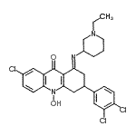 CAS#: 144128-42-7， (1E)-7-Chloro-3-(3,4-Dichlorophenyl)-1-[(1-Ethyl-3-Piperidinyl)Imino]-10-Hydroxy-1,3,4,10-Tetrahydro-9(2H)-Acridinone