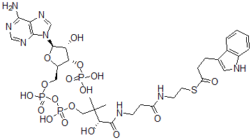 CAS#: 144319-97-1， S-[2-[3-[[(2R)-4-[[[(2R,3S,4R,5R)-5-(6-Aminopurin-9-Yl)-4-Hydroxy-3-Phosphonooxyoxolan-2-Yl]Methoxy-Hydroxyphosphoryl]Oxy-Hydroxyphosphoryl]Oxy-2-Hydroxy-3,3-Dimethylbutanoyl]Amino]Propanoylamino]Ethyl] 3-(1H-Indol-3-Yl)Propanethioate