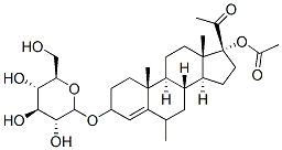 CAS#: 144356-81-0， [(3S,6S,8R,9S,10R,13S,14S,17R)-17-Acetyl-6,10,13-Trimethyl-3-[(2R,3R,4S,5S,6R)-3,4,5-Trihydroxy-6-(Hydroxymethyl)Oxan-2-Yl]Oxy-1,2,3,6,7,8,9,11,12,14,15,16-Dodecahydrocyclopenta[a]Phenanthren-17-Yl] Acetate
