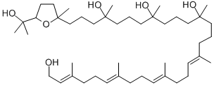 CAS#: 144376-63-6， (2E,6E,10E,14E)-30-[5-(2-Hydroxypropan-2-Yl)-2-Methyloxolan-2-Yl]-3,7,11,15,19,23,27-Heptamethyltriaconta-2,6,10,14-Tetraene-1,19,23,27-Tetrol