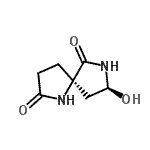 CAS#: 144540-04-5， (5R,8S)-8-Hydroxy-1,7-Diazaspiro[4.4]Nonane-2,6-Dione