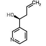 CAS 登录号：144635-03-0， (1S)-1-(3-吡啶基)-3-丁烯-1-醇