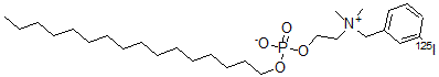CAS#: 144774-69-6， Hexadecyl-2-(N,N-dimethyl-N-(m-iodobenzyl)ammonium) ethyl phosphate