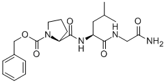 structure of CAS# 14485-80-4, 1-[(Phenylmethoxy)Carbonyl]-L-Prolyl-L-Leucyl-Glycinamide;N-[2-[[(2S)-4-Methyl-1-Oxo-2-[[Oxo-[(2S)-2-Pyrrolidinyl]Methyl]Amino]Pentyl]Amino]-1-Oxoethyl]Carbamic Acid Phenylmethyl Ester;N-[2-[[(2S)-4-Methyl-2-(Prolylamino)Pentanoyl]Amino]Acetyl]Carbamic Acid Benzyl Ester;Phenylmethyl N-[2-[[(2S)-4-Methyl-2-[[(2S)-Pyrrolidin-2-Yl]Carbonylamino]Pentanoyl]Amino]Ethanoyl]Carbamate