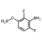 structure of CAS# 144851-62-7, 2,6-Difluoro-3-Methoxyaniline;2,6-Difluoro-3-methoxyphenylamine;3-Amino-2,4-difluoroanisole