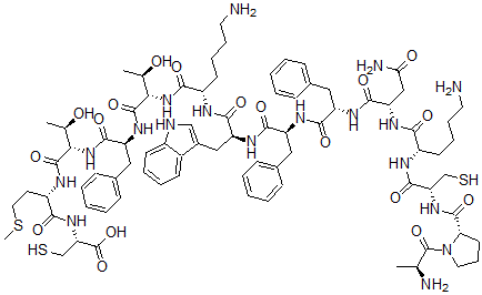 CAS#: 145038-23-9， 2-L-Proline-13-L-Methioninesomatostatin (Sheep Reduced)
