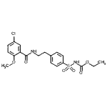 CAS#: 14511-59-2， Ethyl [(4-{2-[(5-Chloro-2-Methoxybenzoyl)Amino]Ethyl}Phenyl)Sulfonyl]Carbamate