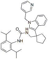CAS#: 145131-54-0， 3-[2,6-Di(Propan-2-Yl)Phenyl]-1-[[1-[1-(Pyridin-3-Ylmethyl)Indol-3-Yl]Cyclopentyl]Methyl]Urea