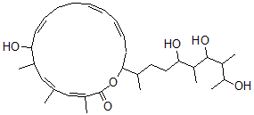 CAS#: 145177-62-4， (3Z,5Z,9Z,13Z,15Z)-8-Hydroxy-3,5,7-Trimethyl-18-(5,7,9-Trihydroxy-6,8-Dimethyldecan-2-Yl)-1-Oxacyclooctadeca-3,5,9,13,15-Pentaen-2-One