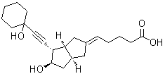 CAS#: 145375-81-1， (5E)-5-[(3aS,4S,5R,6aS)-5-Hydroxy-4-[(1-Hydroxycyclohexyl)Ethynyl]Hexahydro-2(1H)-Pentalenylidene]Pentanoic Acid
