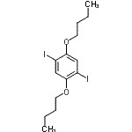 CAS#: 145483-70-1， 1,4-Dibutoxy-2,5-Diiodobenzene