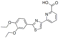 CAS#: 145739-56-6， 2-(3,4-Diethoxyphenyl)-4-(2-carboxy-6-pyridyl)thiazole