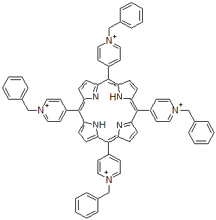 CAS#: 145763-36-6， meso-Tetrakis(1-benzylpyridinium-4-yl)porphyrin