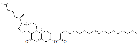 CAS#: 145889-56-1， [(3S,8S,9S,10R,13R,14S,17R)-10,13-Dimethyl-17-[(2R)-6-Methylheptan-2-Yl]-7-Oxo-1,2,3,4,8,9,11,12,14,15,16,17-Dodecahydrocyclopenta[a]Phenanthren-3-Yl] (E)-Octadec-9-Enoate