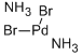 structure of CAS# 14591-90-3, (Sp-4-1)-Diamminedibromo-Palladium