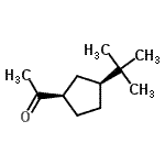 CAS#: 145930-04-7， 1-[(1R,3S)-3-(2-Methyl-2-Propanyl)Cyclopentyl]Ethanone