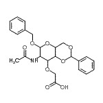 CAS#: 14595-22-3， Benzyl 2-Acetamido-4,6-O-Benzylidene-3-O-(Carboxymethyl)-2-Deoxyhexopyranoside