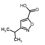 CAS 登录号：14633-22-8， 3-异丙基-1,2-恶唑-5-羧酸