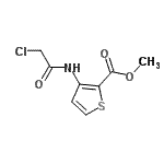 structure of CAS# 146381-88-6, Methyl 3-[(Chloroacetyl)Amino]-2-Thiophenecarboxylate;3-[(Chlor<wbr>oacetyl)a<wbr>mino]-2-t<wbr>hiophenec<wbr>arboxylic<wbr> acid met<wbr>hyl ester;methyl 3-(2-chloroacetamido)thiophene-2-carboxylate;methyl 3-(2-chloroacetylamino)thiophene-2-carboxylate