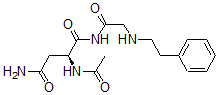 CAS 登录号：146429-43-8， (2S)-2-乙酰氨基-N-[2-(2-苯基乙基氨基)乙酰基]丁二酰胺