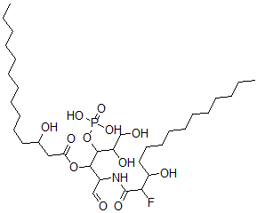 CAS#: 146452-52-0， [2-[(2-Fluoro-3-Hydroxytetradecanoyl)Amino]-5,6-Dihydroxy-1-Oxo-4-Phosphonooxyhexan-3-Yl] 3-Hydroxytetradecanoate