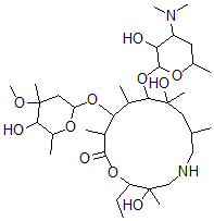 CAS#: 146763-21-5， 10-(4-Dimethylamino-3-Hydroxy-6-Methyloxan-2-Yl)Oxy-2-Ethyl-3,9-Dihydroxy-12-(5-Hydroxy-4-Methoxy-4,6-Dimethyloxan-2-Yl)Oxy-3,7,9,11,13-Pentamethyl-1-Oxa-5-Azacyclotetradecan-14-One