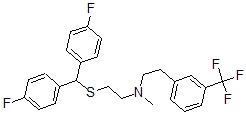 CAS#: 146931-13-7， N-[2-[Bis(4-Fluorophenyl)Methylsulfanyl]Ethyl]-N-Methyl-2-[3-(Trifluoromethyl)Phenyl]Ethanamine