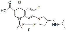 CAS#: 146981-05-7， 1-Cyclopropyl-6-Fluoro-4-Oxo-7-[3-[(Propan-2-Ylamino)Methyl]Pyrrolidin-1-Yl]-8-(Trifluoromethyl)Quinoline-3-Carboxylic Acid