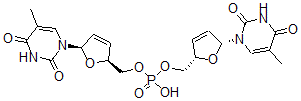 CAS#: 147104-00-5， Bis[[(2S,5R)-5-(5-Methyl-2,4-Dioxopyrimidin-1-Yl)-2,5-Dihydrofuran-2-Yl]Methyl] Hydrogen Phosphate