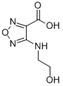 structure of CAS# 147194-40-9, 4-(2-Hydroxyethylamino)-1,2,5-Oxadiazole-3-Carboxylic Acid;4-(2-Hydroxyethylamino)Furazan-3-Carboxylate;Zinc02030658