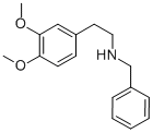 结构式 CAS# 1472-54-4, 苄基-[2-(3,4-二甲氧基-苯基)-乙基]-胺