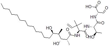 CAS#: 147334-89-2， (2S)-2-[[(2S,3R)-2-[[(2S)-2-[[(2R,3R,4R,5R)-3,5-Dihydroxy-2,4-Dimethyloctadecanoyl]Amino]-3,3-Dimethylpent-4-Enoyl]Amino]-3-Hydroxybutanoyl]Amino]-3-Oxopropanoic Acid