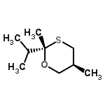 CAS#: 147354-46-9， (2S,5S)-2-Isopropyl-2,5-Dimethyl-1,3-Oxathiane