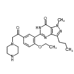 CAS#: 147676-55-9， 5-[2-Ethoxy-5-(1-Piperazinylacetyl)Phenyl]-1-Methyl-3-Propyl-1,4-Dihydro-7H-Pyrazolo[4,3-d]Pyrimidin-7-One