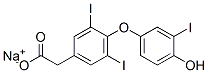 CAS#: 1477-04-9， Sodium 4-(4-Hydroxy-3-Iodophenoxy)-3,5-Diiodophenylacetate