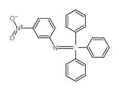 structure of CAS# 14796-86-2, N-(3-Nitrophenyl)Triphenylphosphine Imide;Benzenamine, 3-Nitro-N-(Triphenylphosphoranylidene)-;St5410191;Phosphine Imide, N-(M-Nitrophenyl)-P,P,P-Triphenyl-