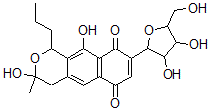 CAS#: 148084-37-1， 8-[3,4-Dihydroxy-5-(Hydroxymethyl)Oxolan-2-Yl]-3,10-Dihydroxy-3-Methyl-1-Propyl-1,4-Dihydrobenzo[g]Isochromene-6,9-Dione