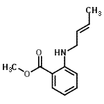 CAS#: 148160-35-4， Methyl 2-[(2E)-2-Buten-1-Ylamino]Benzoate