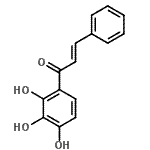 结构式 CAS# 1482-74-2, (2E)-3-苯基-1-(2,3,4-三羟基苯基)-2-丙烯-1-酮